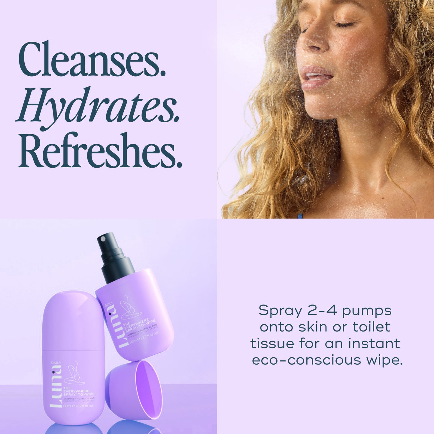 The Everywhere Spray-To-Wipe - Jasmine + Ylang Ylang