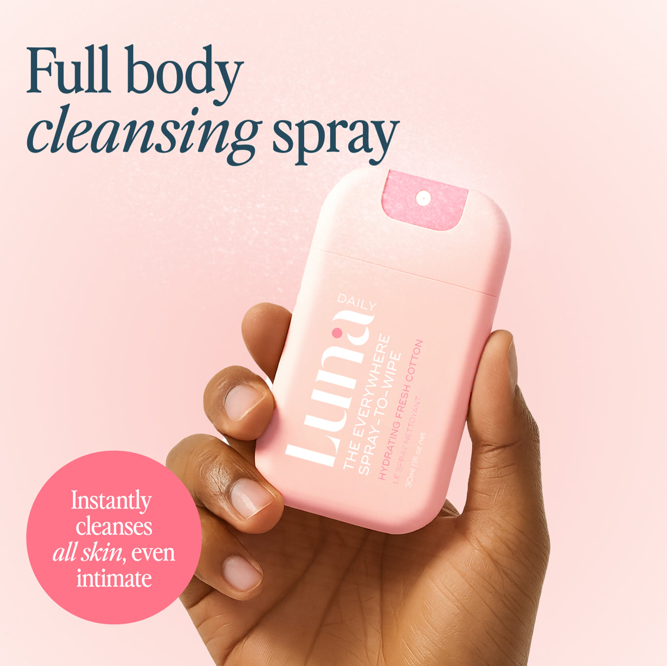 The Everywhere Spray-To-Wipe Mini - Hydrating Soft Cotton