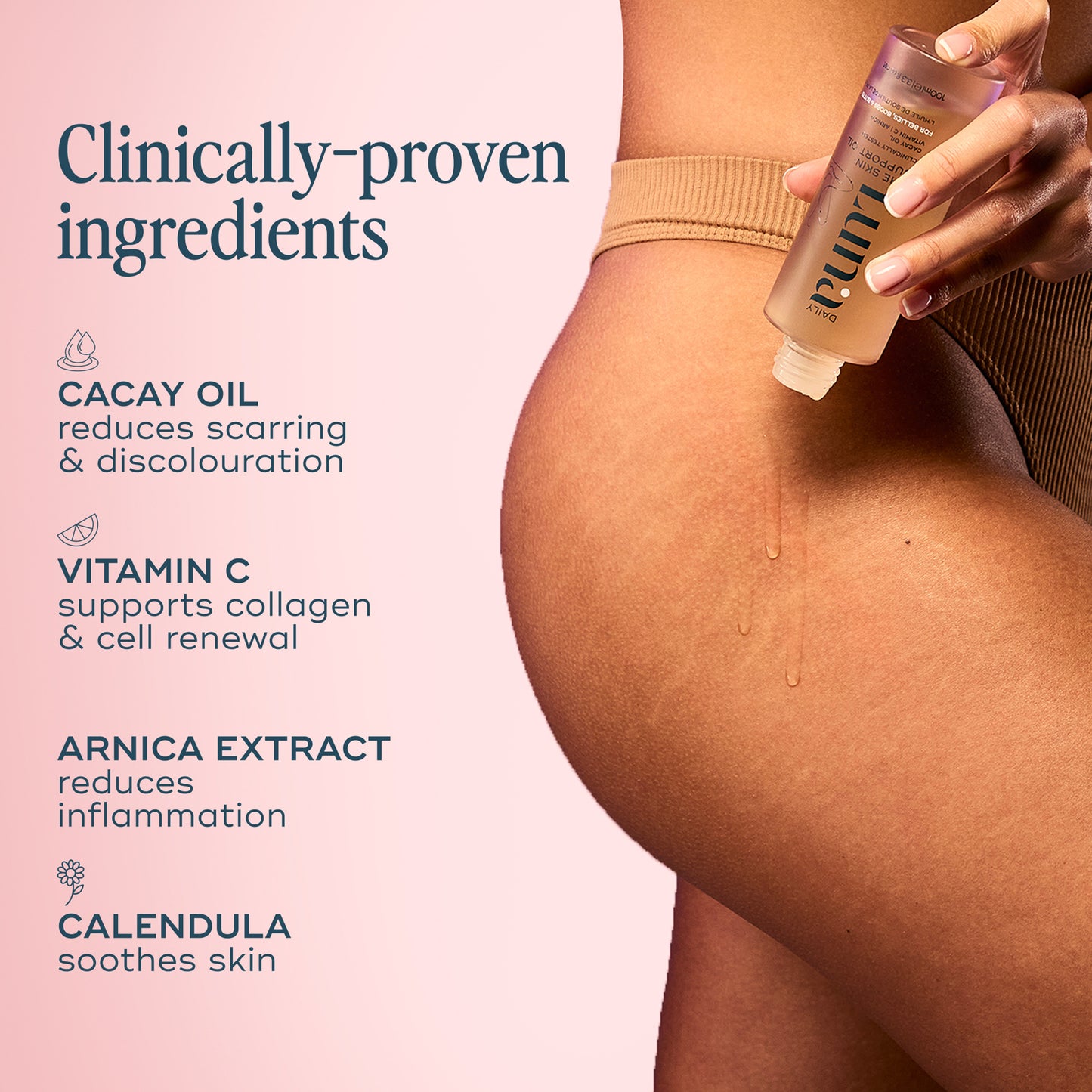 The Skin Support Oil - For Stretch Marks, Hyperpigmentation + Uneven Skin Texture