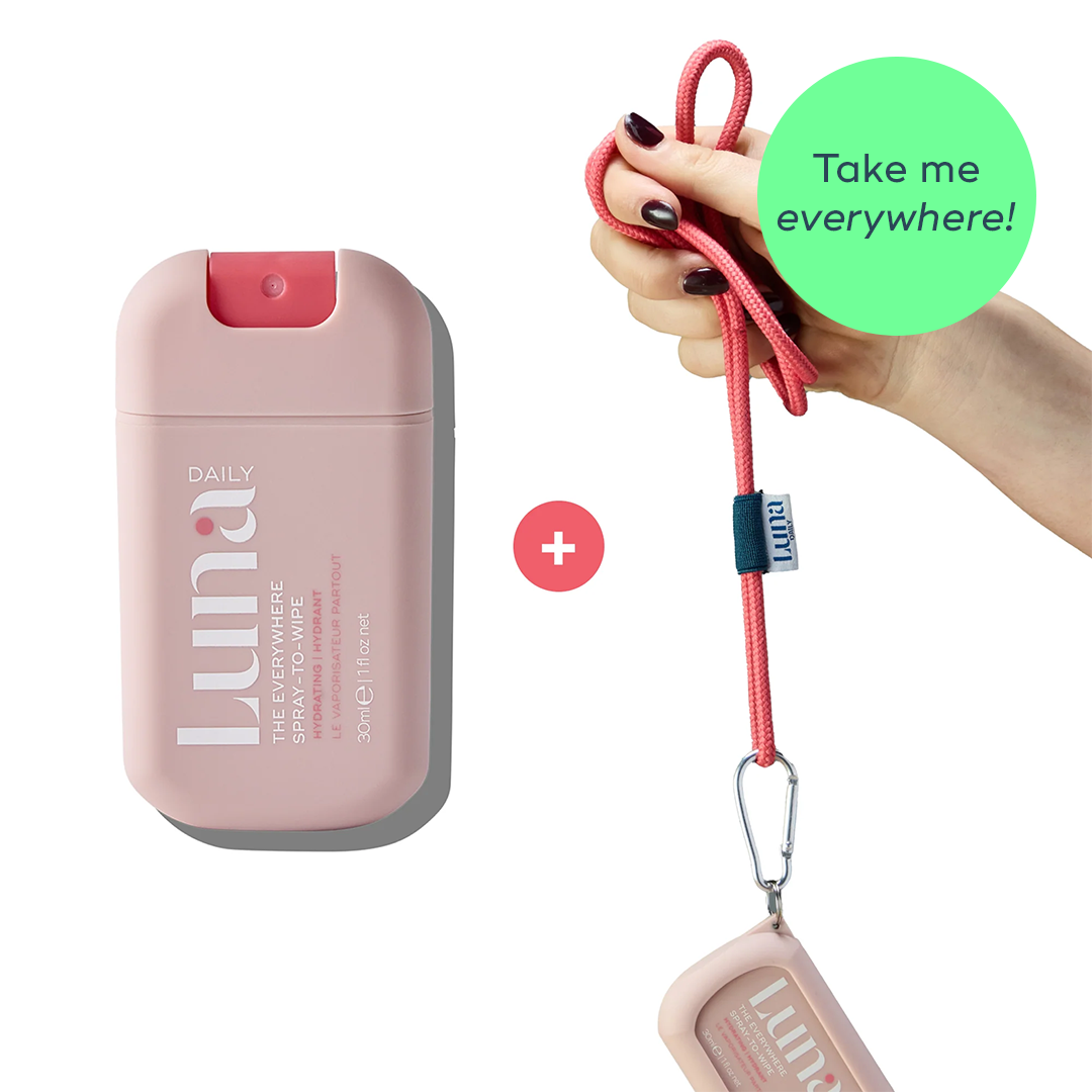The Hydrating Everywhere Spray-To-Wipe Mini + Lanyard